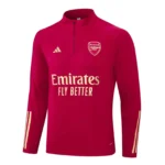 2023/2024 Arsenal Half-Pull Training Suit Red Football Shirt Set - Image 4