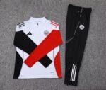 2025/2026 Ajax Half-Pull Training Suit White Football Shirt Set - Image 7