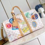 KEEPALL BANDOULIERE 45 MONOGRAM DUNE CANVAS – LW309 - Image 3