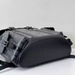 GG jumbo large backpack in grey and black GG leather – BG076 - Image 7