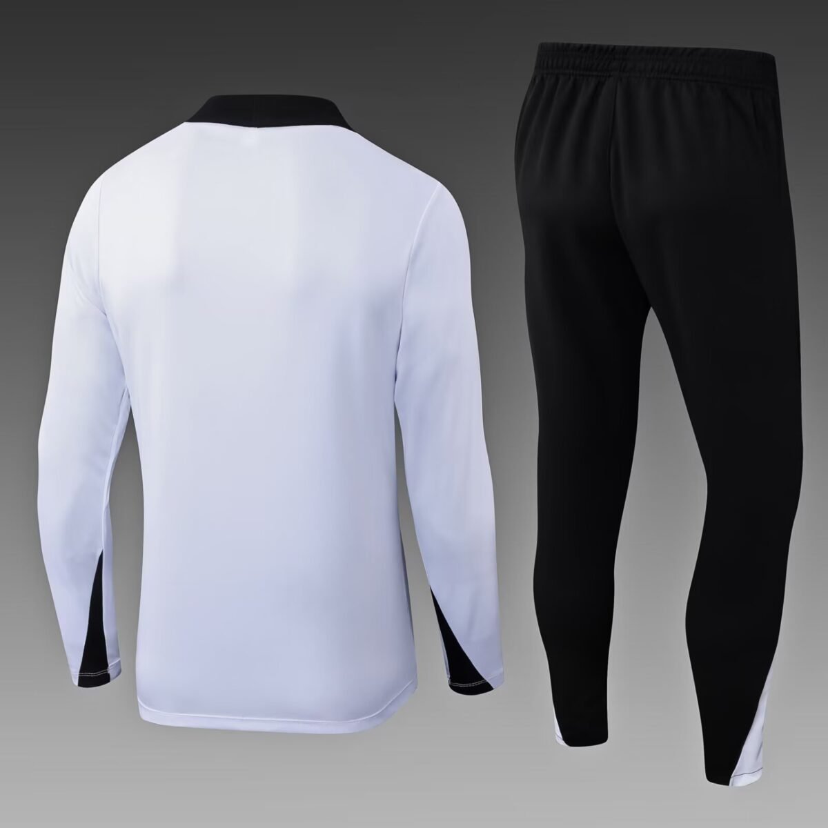 2025/2026 Corinthians Paulista Half-Pull Training Suit White Football Shirt Set - Image 2