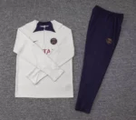 2023/2024 Psg Paris Saint-Germain Half-Pull Training Suit Off White Set - Image 7
