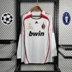 2006/2007 Retro Long Sleeve AC Milan Away Football Shirt