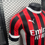 2024/2025 Player Version AC Milan Home Football Jersey - Image 3