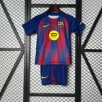 2025/2026 Barcelona Home Football Shirt Kids Size