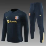 2024/2025 Barcelona Half Zip Training Suit Royal Blue Jersey Kit