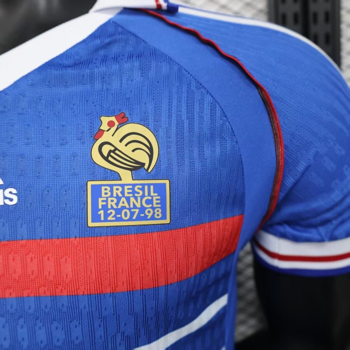 1998 Player Version Retro France Home Football Shirt - Image 7