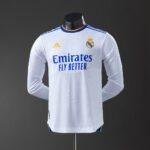 2021/2022 Retro Real Madrid Home Player Version Long Sleeve Jersey