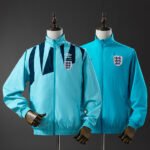 2026 England Reversible Jacket Windbreaker - Light Blue Soccer Jersey