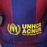 2025/2026 Player Version Long Sleeve Barcelona Home Football Shirt - Image 7