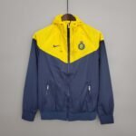 2023/2024 Al-Nassr Windbreaker Navy blue and yellow Soccer Jersey
