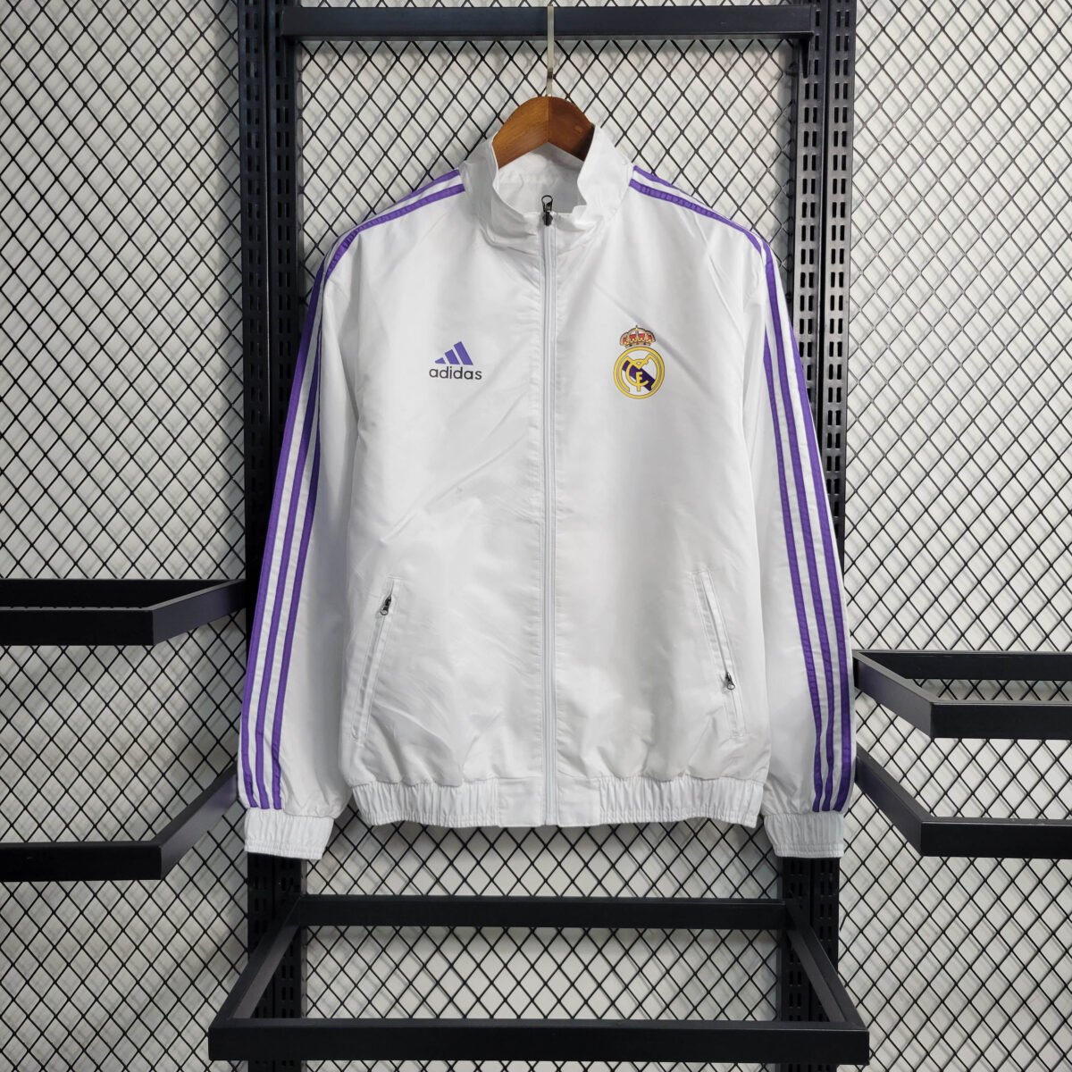 2023/2024 Real Madrid Reversible Windbreaker White - Image 2