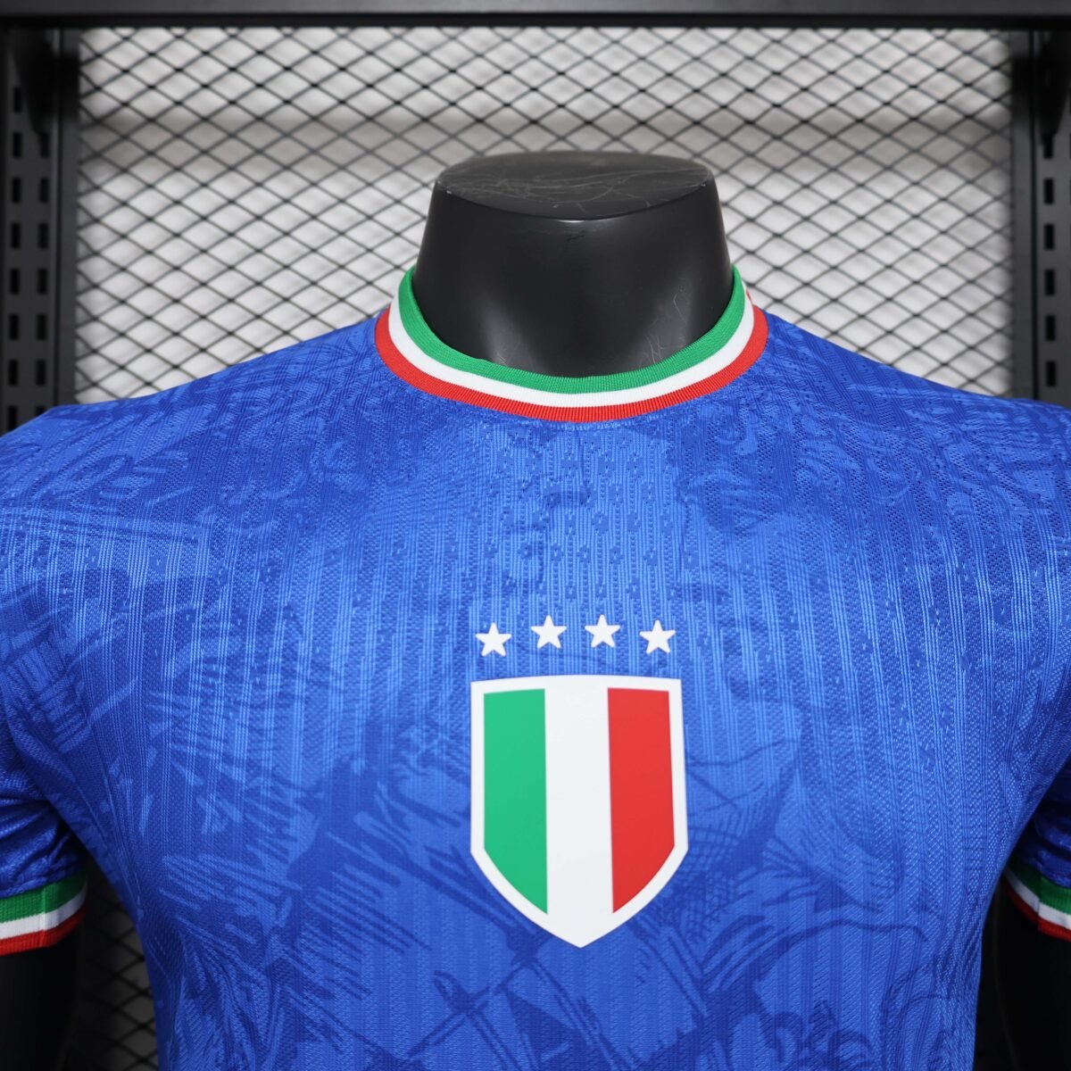2025 Player Version Italy Training Wear Blue Football Shirt - Image 4