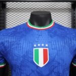 2025 Player Version Italy Training Wear Blue Football Shirt - Image 4
