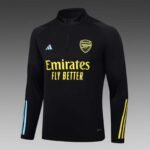 2023/2024 Arsenal Half-Pull Training Suit black Football Shirt Set - Image 4