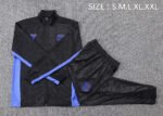 2025/2026 Barcelona Long Zip Jacket Black Jersey Set - Image 3