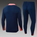2025/2026 Barcelona Half-Pull Training Suit Royal Blue Jersey Set - Image 2