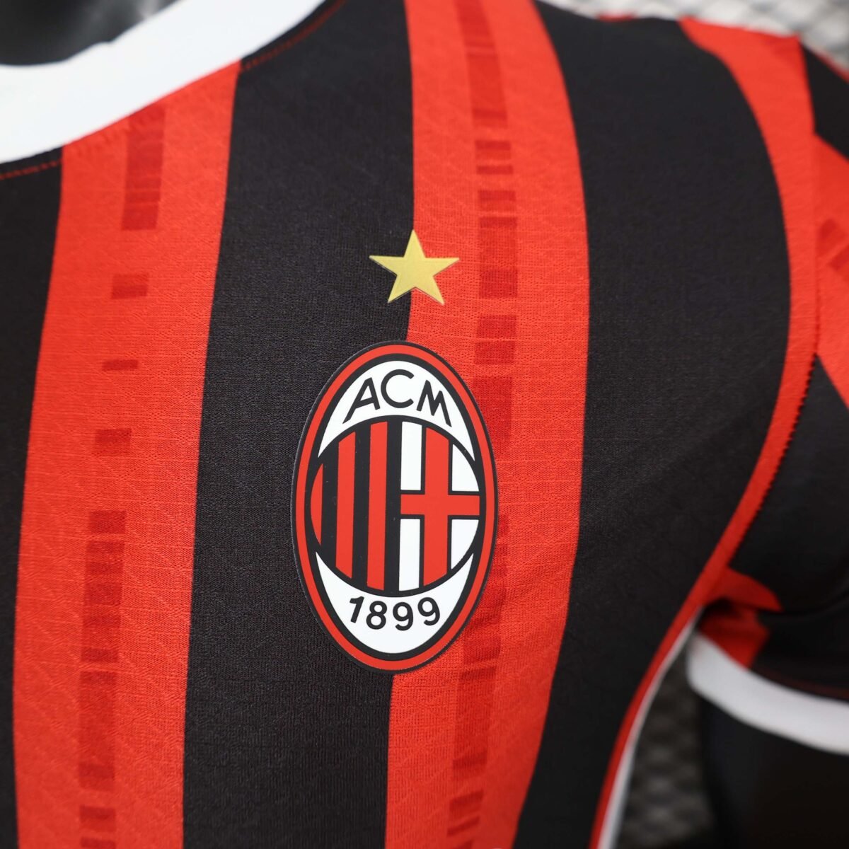 2024/2025 Player Version AC Milan Home Soccer Jersey - Image 6