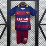 2015/2016 Retro Barcelona Home Football Shirt Kids Size