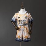 2025/2026 Real Madrid Special Edition Yellow&White  Jersey Kids Size