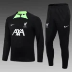 2023/2024 Liverpool Half-Pull Training Suit Black Jersey Set