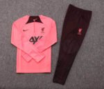 2022/2023 Liverpool Half-Pull Training Suit Pink Jersey Set - Image 7