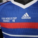 1998 Player Version Retro France Home Football Shirt - Image 4