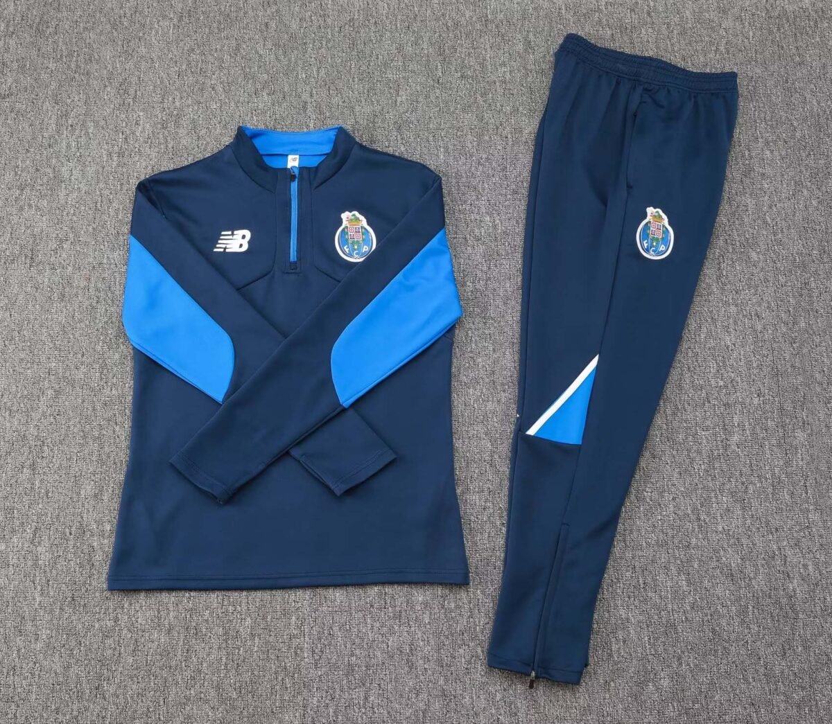 2024/2025 Porto Half-Pull Training Suit Blue Football Shirt Set - Image 3