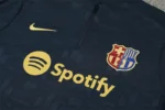 2024/2025 Barcelona Half Zip Training Suit Royal Blue Jersey Kit - Image 6