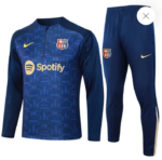 2024/2025 Barcelona Half Training Blue Jersey Set