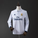 2016/2017 Retro Long Sleeve Real Madrid Home Football Shirt