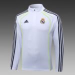 2025/2026 Real Madrid Half-Pull Training Suit White Football Shirt Set - Image 3