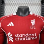 2025/2026 Player Version Long Sleeve Liverpool Home Football Shirt - Image 3
