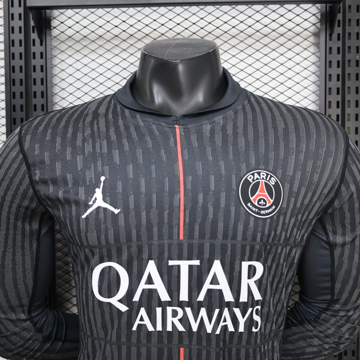 2024/2025  Psg Paris Saint-Germain Long Sleeve Player Version Fourth Away Football Shirt - Image 3