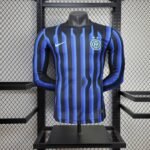 2025-2026 Long Sleeve Player Version Inter Milan Home Football Shirt