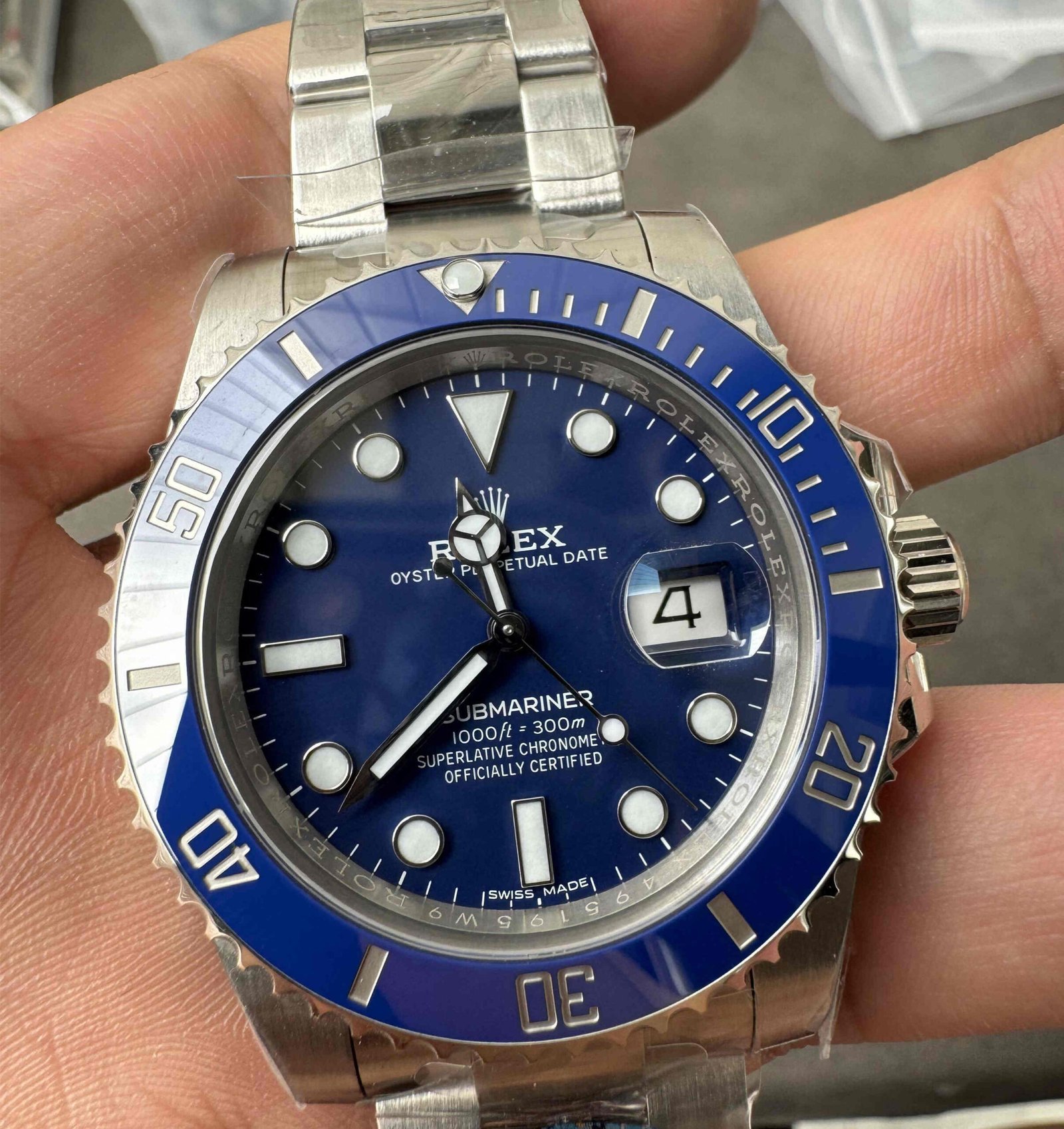 6-240G202361c35-scaled-1.jpg Clean Factory Submariner 116619LB – 40mm Blue Dial Super Clone Submariner - Image 1
