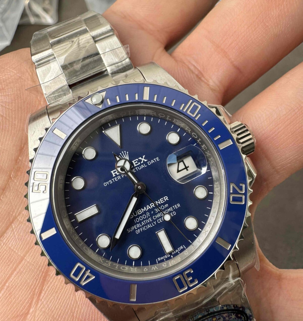 Clean Factory Submariner 116619LB – 40mm Blue Dial Super Clone Submariner - Image 8