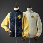 2025/2026 Dortmund Reversible Jacket Windbreaker- Black & Beige