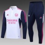 2022/2023 Arsenal Half-Pull Training Suit White Football Shirt Set