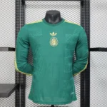 2025 Long Sleeve Player Version Mexico National Gold cup Version Green Football Shirt