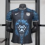 2024/2025 Player Version Barcelona Special Edition Black and Blue Football Shirt