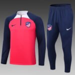 2023/2024 Atletico Madrid Half-Pull Training Suit Red Set