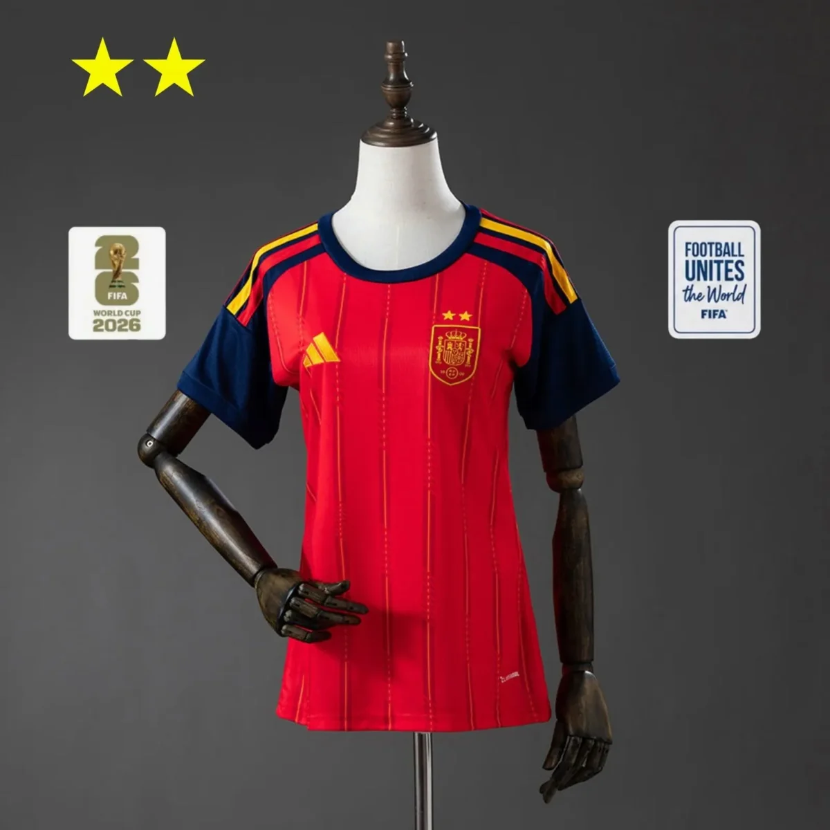 2026 Spain Home Women's 2-Star Champion Edition Football Shirt - Image 5