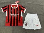 2024/2025 AC Milan Home Football Shirt Kids Size - Image 3
