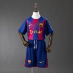 2025/2026 Barcelona Home Derby Special Edition Football Jersey Kids Size