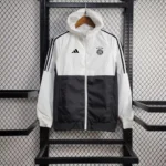 2024/2025 Bayern Munich Windbreaker White and Black Football Jersey