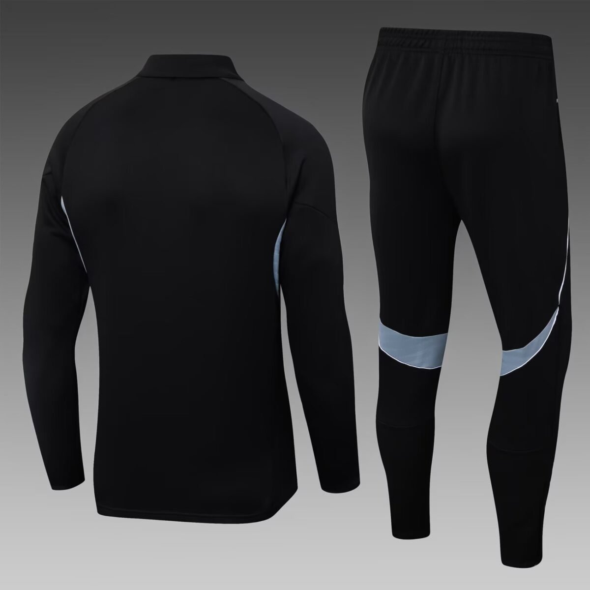 2025/2026 Real Madrid Long Zipped Jacket Black Football Shirt Set - Image 2