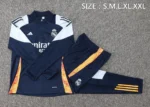 2024-2025 Real Madrid Half-Pull Training Suit Football Shirt Kids Set - Image 4