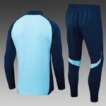 2025/2026 Arsenal Half-Pull Training Suit Light Blue Football Shirt Set - Image 2