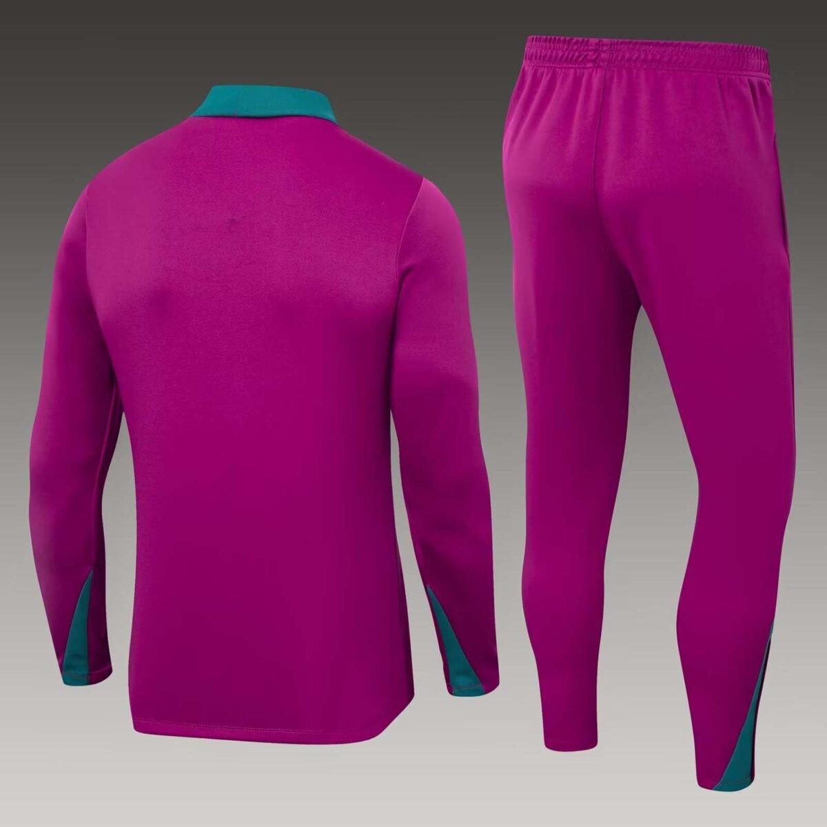 2024/2025 Psg Paris Saint-Germain Half-Pull Training Suit Rose Set - Image 2